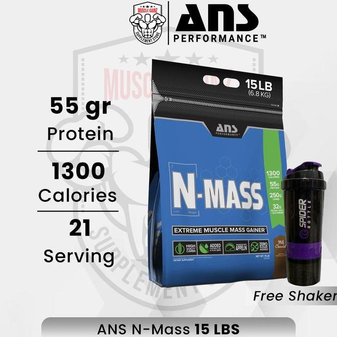 ANS N-MASS 15 LBS MASS GAINER N MASS ORIGINAL DAN TERPERCAYA