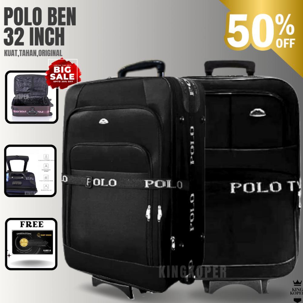 Koper 32 inch Polo twin/koper jumbo/koper besar/koper bagasi/koper kain/koper 2 roda/koper murah