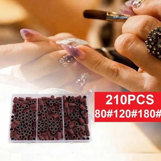 210Pcs Mata Gerinda Amplas Drum Roll Gulung Refil Amplas Ring Untuk Mesin Gerinda Drum Sander Amplas