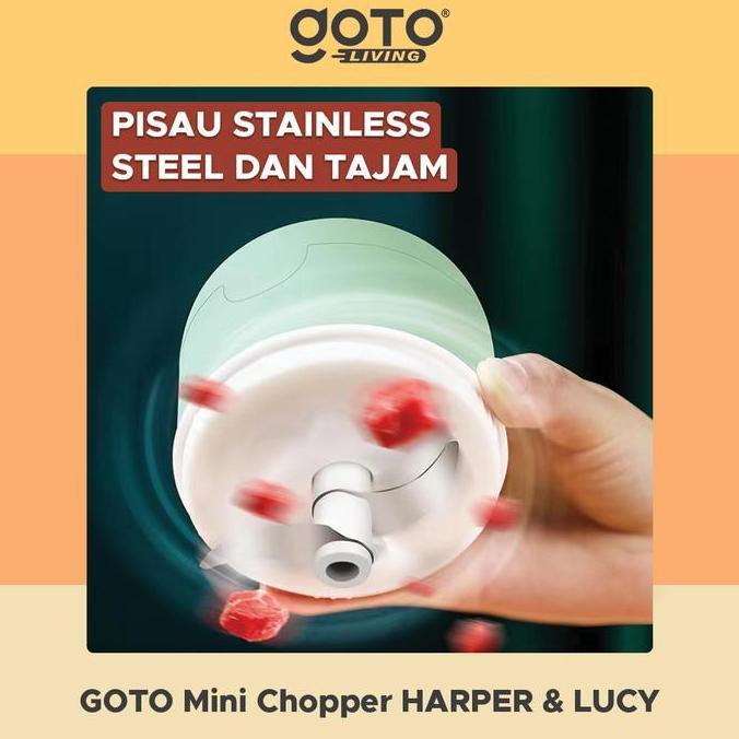 Goto Lucy Harper Mini Chopper Blender Penggiling Bumbu Dapur Portable