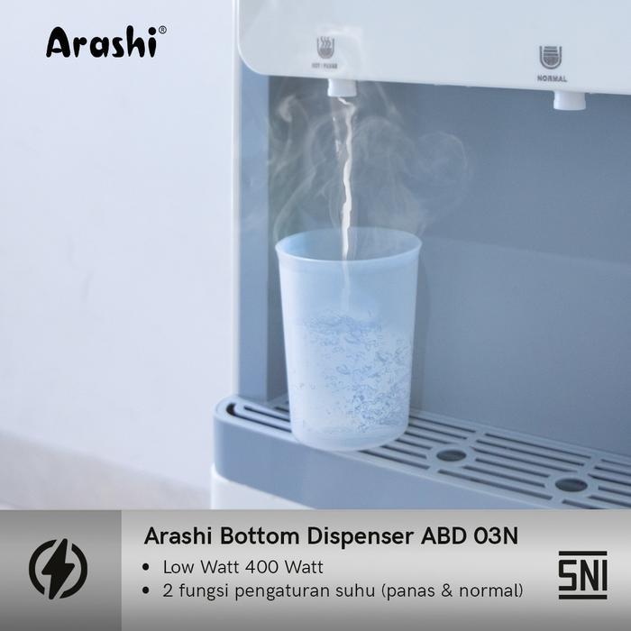 Arashi ABD03N Dispenser Air Elektrik Galon Bawah ABD 03N