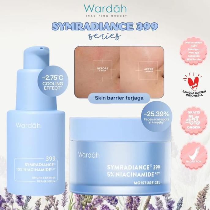 sahaneka2 - wardah symradiance 399 all series | moisturizer gel | serum eksfoliasi wajah