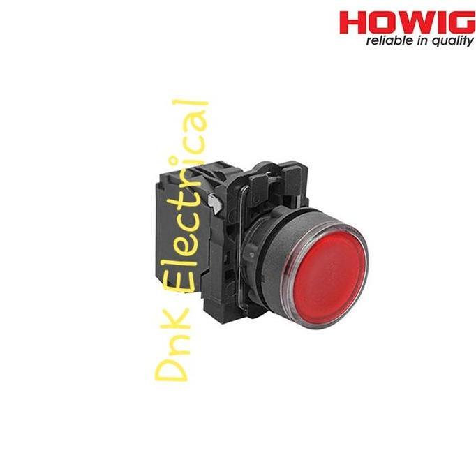 Ready Modular Illuminate Push Button/Push button Lampu 22m Merk HOWIG HIPB