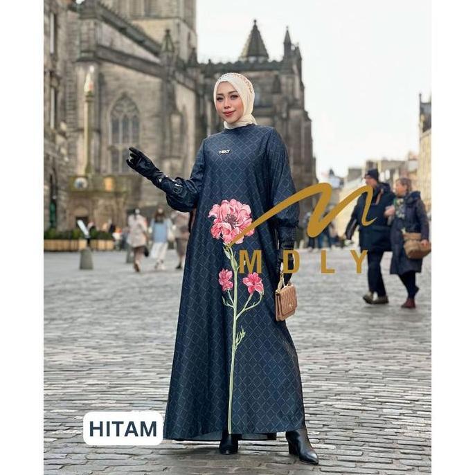 Murah MDLY Baju gamis Muslim wanita Mewah The Felora Signature Dress By Mdly Nyaman Silk Non COD