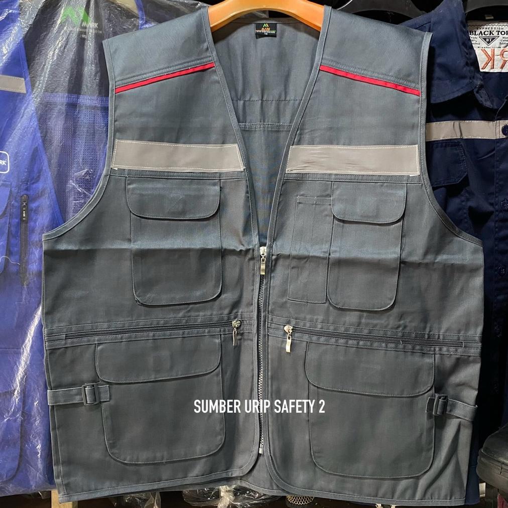 big promo t-buc mark rompi tactical proyek windproof waterproof vest original banyak model