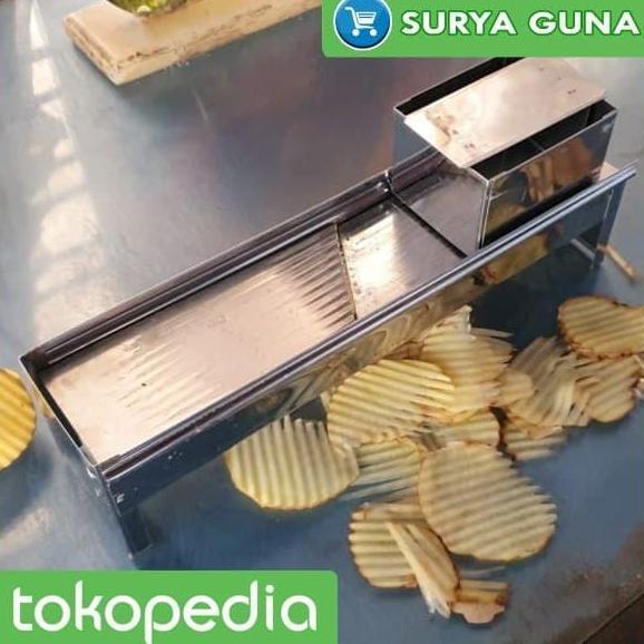pasah keripik kentang alat pemotong keripik kentang stainless steel