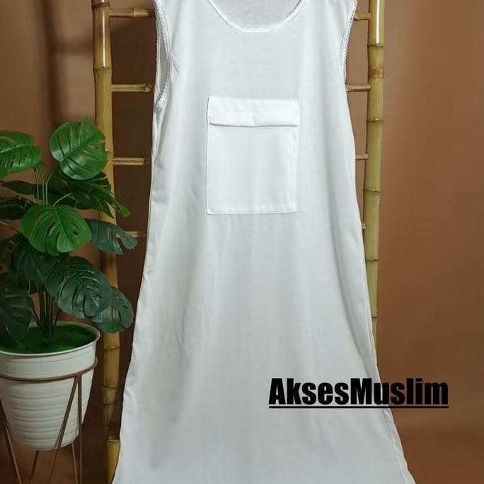 Murah Dalaman Singlet Dalaman Inner Gamis Berkantong Wanita Perlengkapan Haji dan Umroh Outer Dewasa