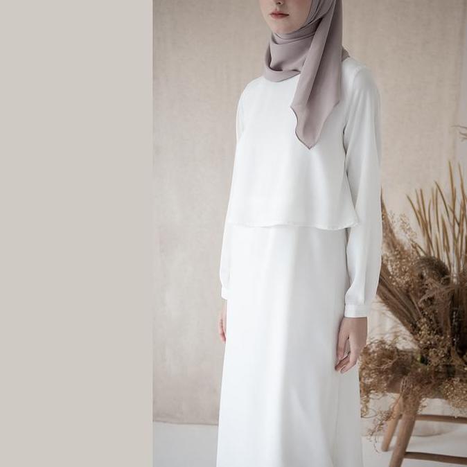 Murah Askara by Aska Label - Gamis wanita panjang dress wanita lengan panjang busui friendly bahan c