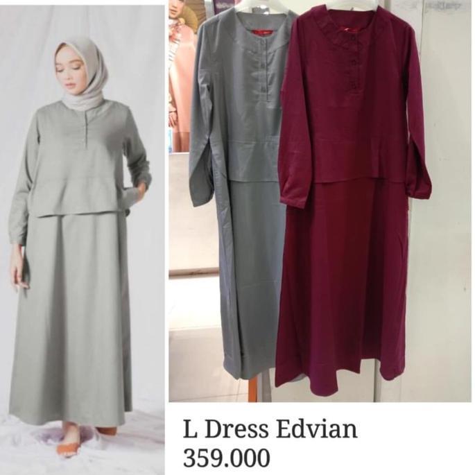 Murah Gamis Dauky Original Diskob Dress Edvian Non COD