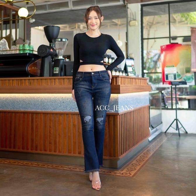 Willply Accjeans.Natasha Cutbray Jeans Sobek Lapis (Tidak Tembus)