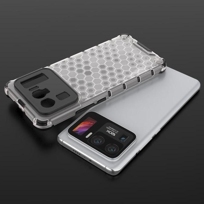 DF187 >> Xiaomi Mi11 Ultra - Mi 11 Ultra Honeycomb Hybrid Clear Armor Case