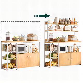 Etife Rak Dapur / Meja Dapur / Meja Kompor Tungku / Lemari Dapur / Rak Oven / rak kayu dapur