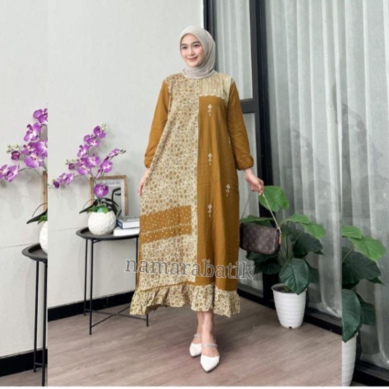 BESTPROMO Gamis Sonata Rayon Premium Busui Bawah Rempel