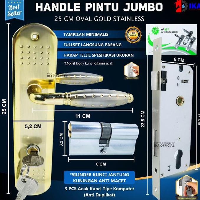 GRASSSTEKNO Kunci pintu top grande silinder handle pintu komplit / KUNCI PINTU TOP GRANDE ROYAL 25 C