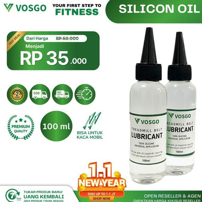 Pelumas Treadmill Silicone Oil Minyak Treadmill Vosgo