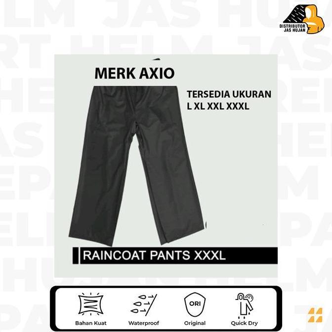 Celana Jas Hujan Merk AXIO KARET Bahan Karet
