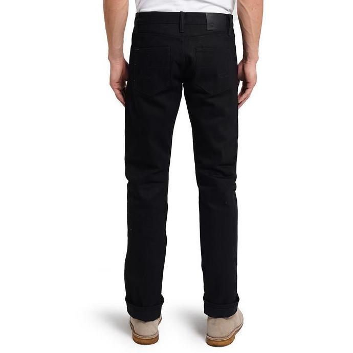 Lee Cooper Tapered Fit Jeans Selvedge Arthur Dry Black (TERBAIK) (TERBARU) (TERMURAH)