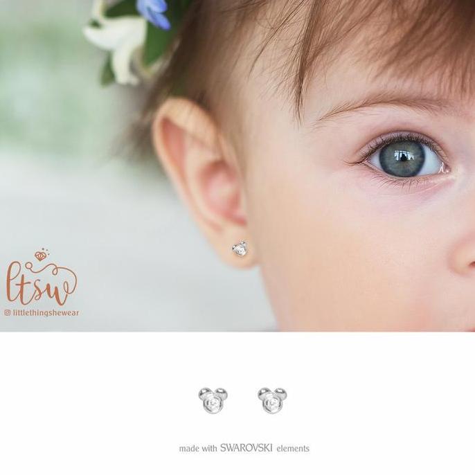Littlethingshewear - Anting Anak - Mickey (0.5 gr)