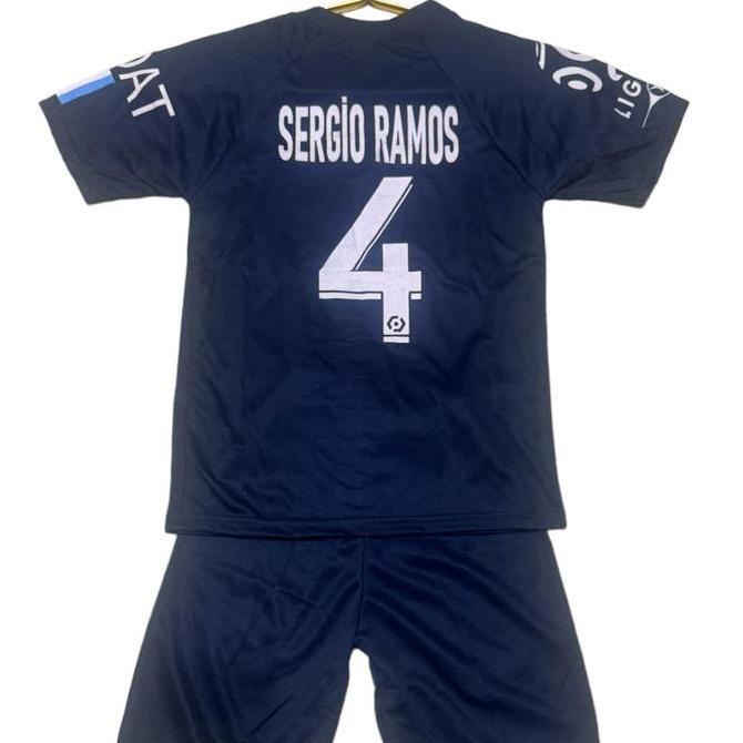 Setelan baju bola anak SERGIO RAMOS / Kaos bola anak 6bln - 14thn