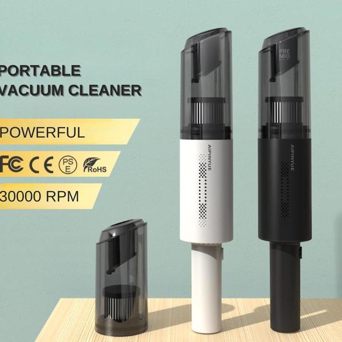 TERMURAH - PREMIO Mini Vacuum Cleaner Penyedot Debu Mobil Rumah Portable Wireless