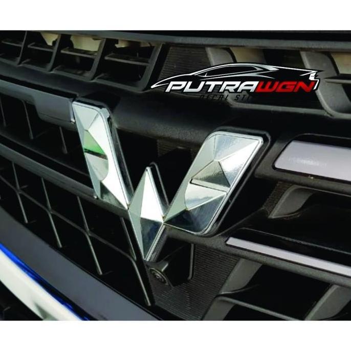 STICKER LOGO WULING MIRROR CHROME SILVER (WULING ALMAZ)