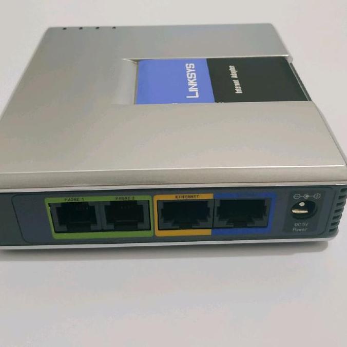 TERBARU - Linksys Spa2102 SIP VoIP 2 port FXS ATA Gateway (upgrade PAP2T-NA)