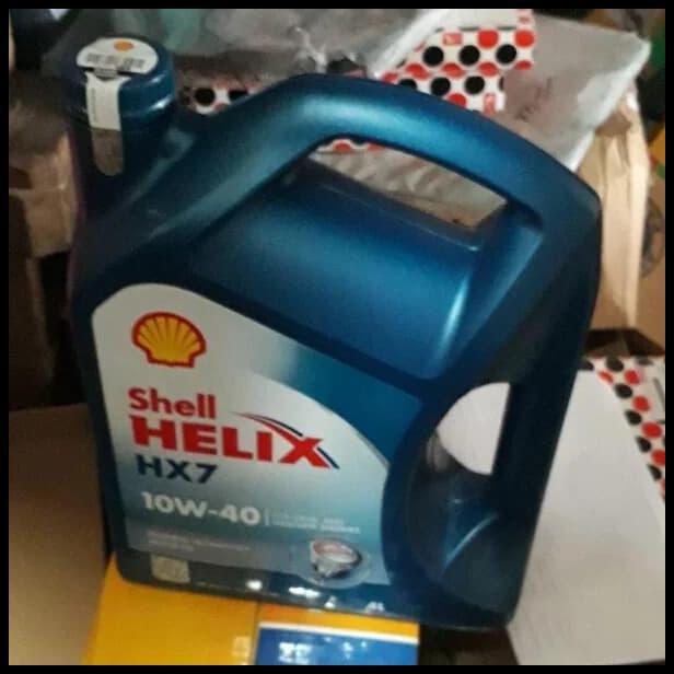 TERBARU OLI SHELL HX7 10W-40 4 LITER 