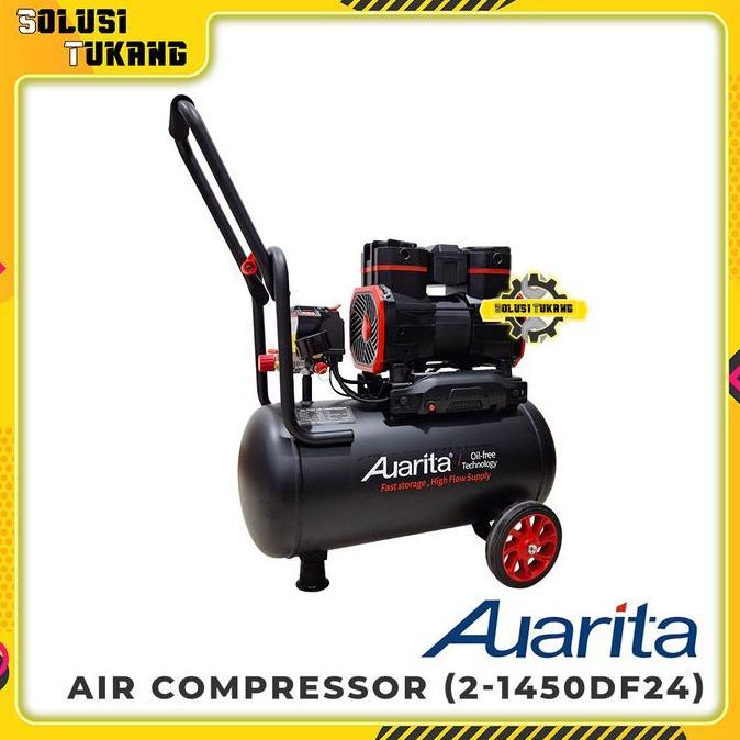 Murah Mesin Kompresor Auarita 2-1450F24 Silent Oilless Compressor Listrik