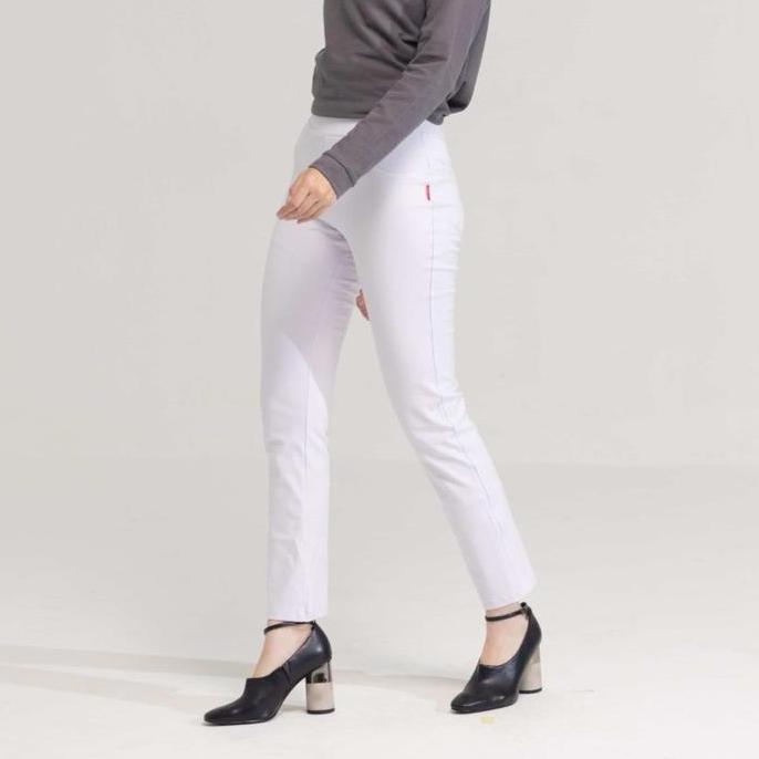 DAUKY Celana Panjang Casual Dewasa Straight Fit Pants Basic Series Putih Hitam (TERBAIK) (TERBARU) (