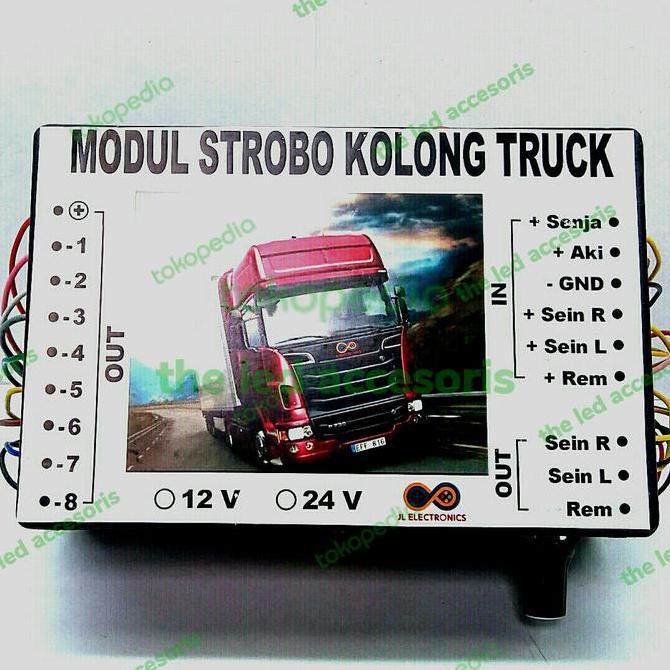 MODUL STROBO LAMPU KOLONG BAK 5 FUNGSI TRUK PICKUP BUS MULTI FUNGSI