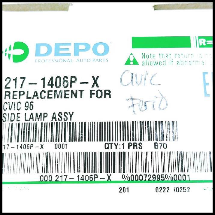 TERLARIS LAMPU SEIN SEN RITING FENDER SAMPING HONDA FERIO 1SET DEPO 