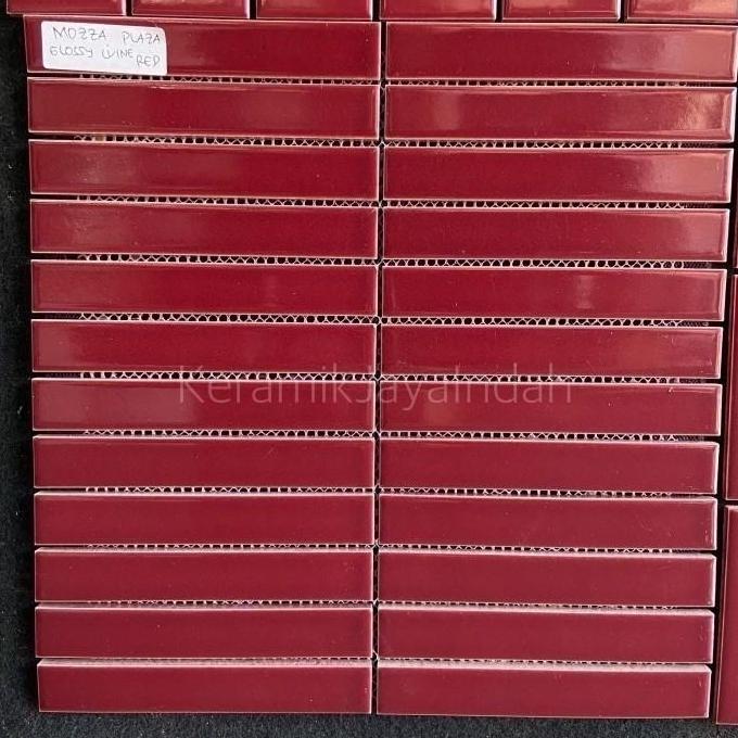 KERAMIK MOZAIK LONG POTTERY STRIPE PLAZA NARA KITCHEN BACKSPLASH