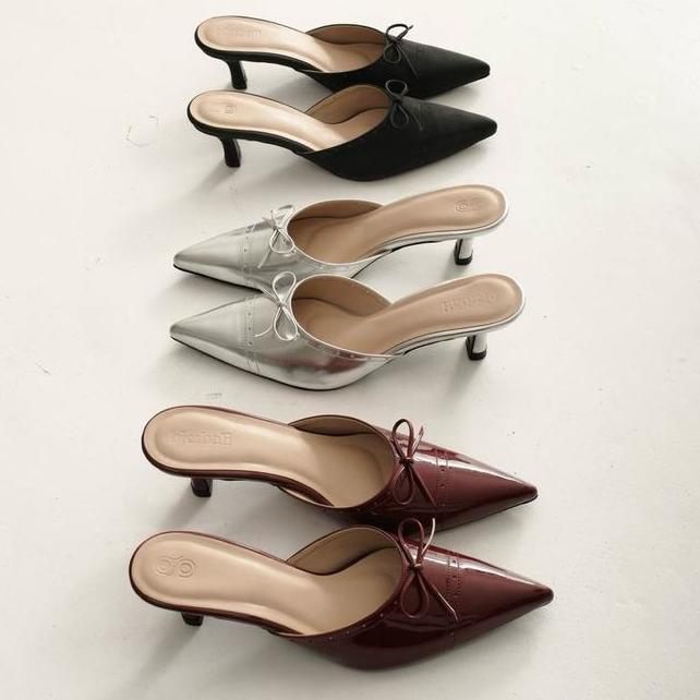 Maison Heels 5Cm Bien Bali Bien The Label Blo Heels Sepatu Wanita Elegan Daily Shoes Pointed Mules