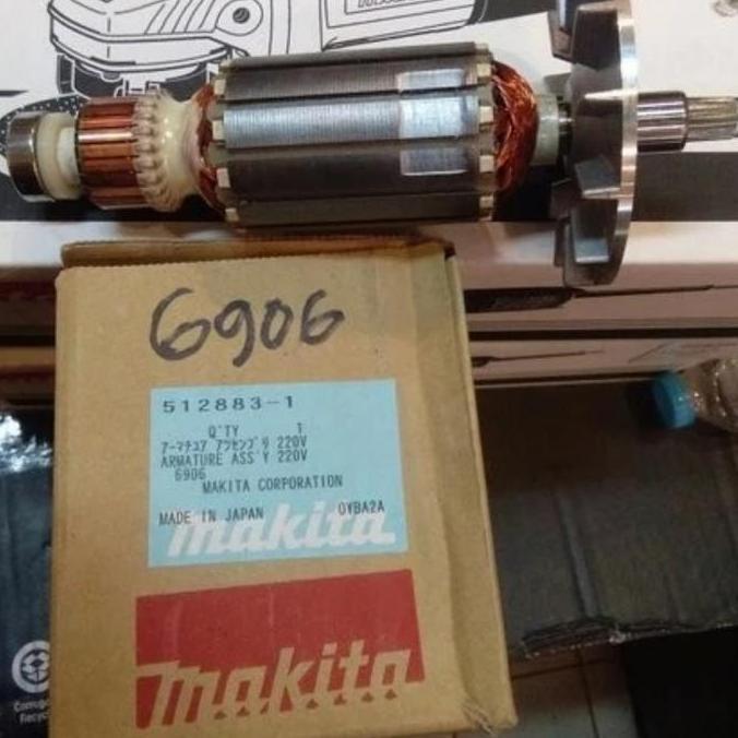 Diskon Armature 6906 Makita Original  Rotor Angker 6906 Original Makita