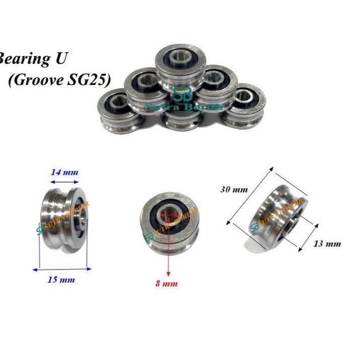 Bearing Groove Sg25 Bearing U Sg25 Bearing U Groove Sg25 Bearing Grooving Sg25 Dual Layer Kualitas B