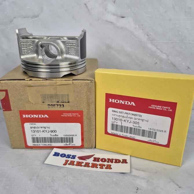 SPAREPART CBR 250 R KYJ CBU : (13101-KYJ-900 + 13010-KYJ-305) PISTON + RING UKURAN STANDAR CBR 250 R