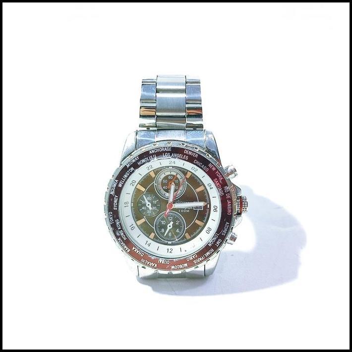 TERLARIS JAM TANGAN PRIA SEIKO WATER RESISTANT 100M 