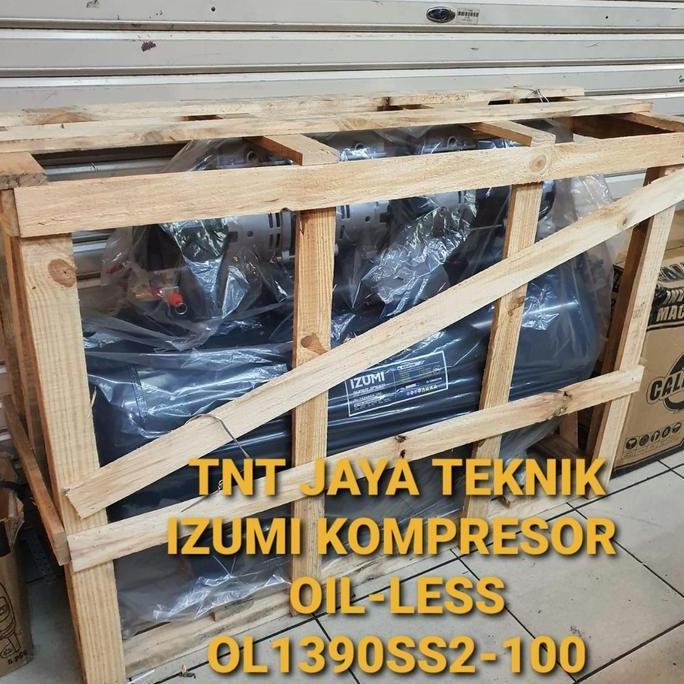 Grosir Kompresor Angin Oil Less 1 3/4 Hp X 2 Izumi Ol 1390Ss 2- 100 Liter