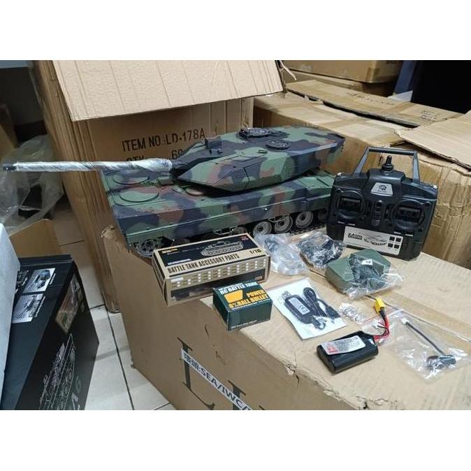 Henglong RC German Leopard 2A6 Tank 1/16 Remote Control 2.4GHz (TERBAIK) (TERBARU) (TERMURAH)