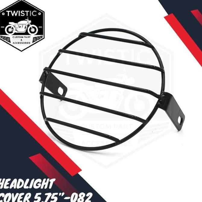 Headlight Cover Grill 5.75 Jaring Pelindung Lampu Depan Motor Japstyle Premium