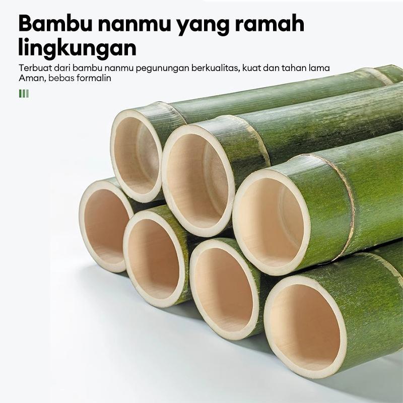 Rak Dapur Mudah Dipasang Rak Bumbu Kayu Ekstra Besar Dengan Bantalan Beban Sederhana Serbaguna