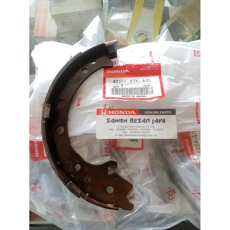 Parking Brake Shoe Atau Kampas Rem Tangan Honda Crv Re Rm Gen.3 Gen.4 2007 2008 2009 2010 2011 2012 