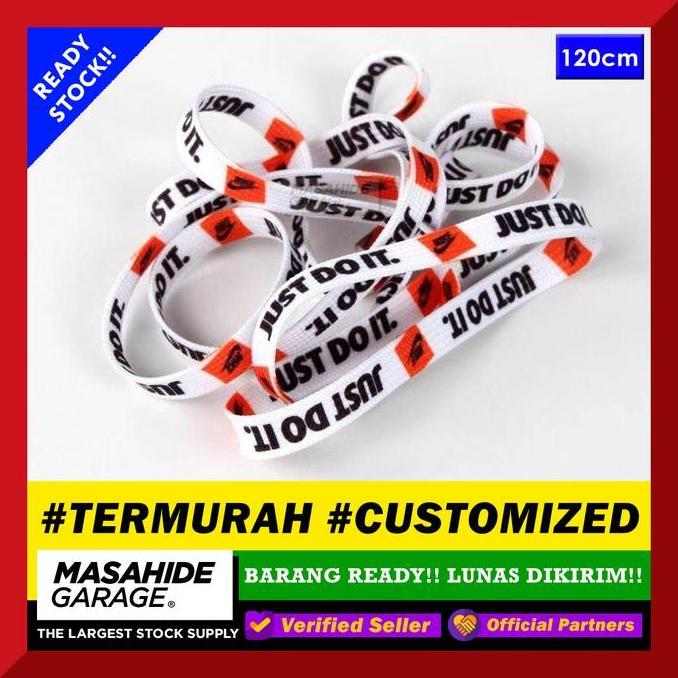 JUST DO LACES NKE LIMITED EDITION - SHOELACES TALI SEPATU - WHITE