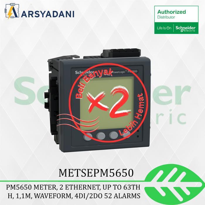 SCHNEIDER - METSEPM5650 -  PowerLogic PM5000 , PM5650 Meter, 2 ethernet power  20  amper power  smps