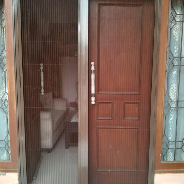 Onna lipat door - Ram Kasa Nyamuk kawat pintu geser jaring strimin