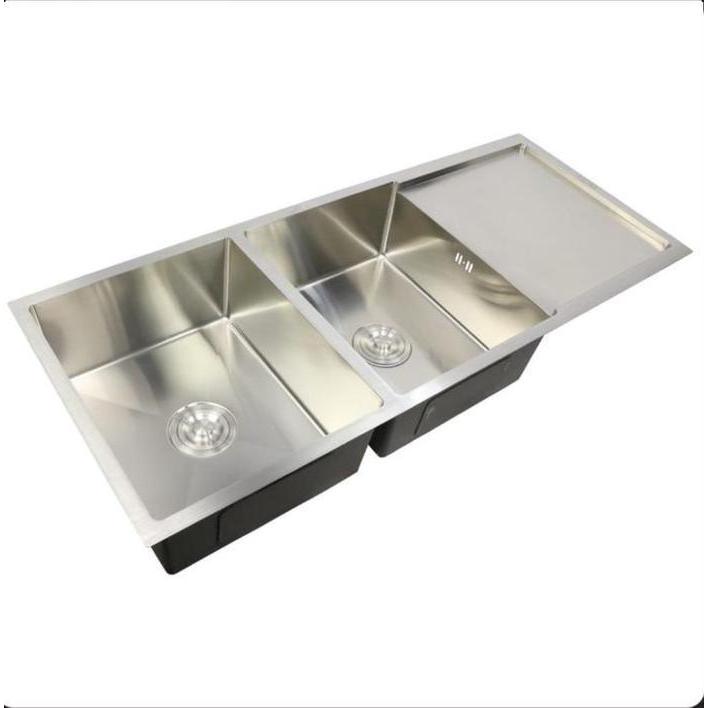 Kitchen Sink Valpra 120x50 cm / Bak Cuci Piring Stainless 12050 Double / Sink 2 Lubang Sayap Valpra 