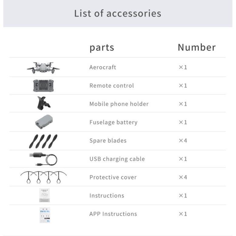 Quadcopter Drone Mini Pocket Kamera 4K Camera Elf Ky905