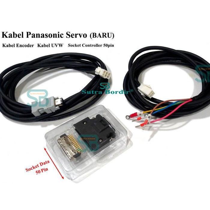 kabel panasonic minas A4 A5 socket 50 pin panasonic kabel servo motor panasonic kabel sepasang UVW +