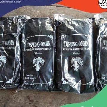 Promo Tepung Oman Pewarna Dawet Dan Cendol Hitam Netto 250Gr