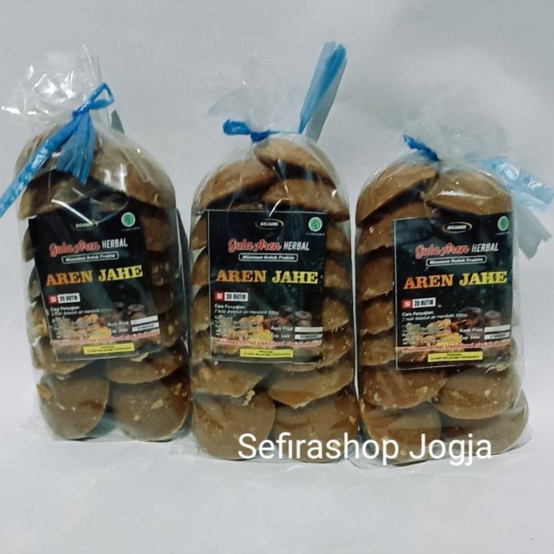 Gujahe | Gula Aren Rasa Jahe Kemasan 500 Gram / Wedang Gula Jawa Aren / Minuman Herbal Tradisional A